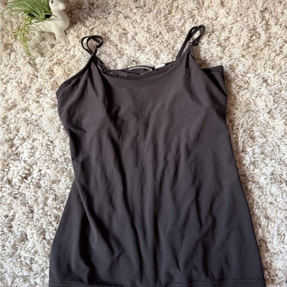 Elegant Envision studio sleek comfy material dark brown Women's Camisole
